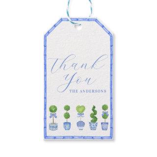Bamboo Heart Topiary | Chinoiserie| Thank You Gift Gift Tags