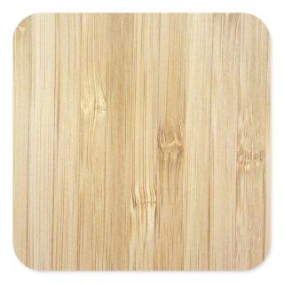 Bamboo-Look Square Sticker