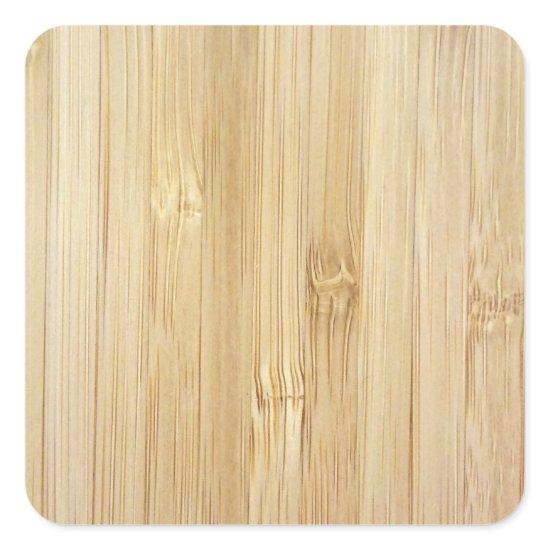 Bamboo-Look Square Sticker