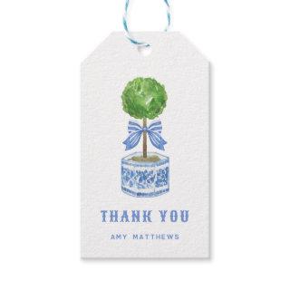 Bamboo Topiary Garden | Chinoiserie  Thank You Gift Tags