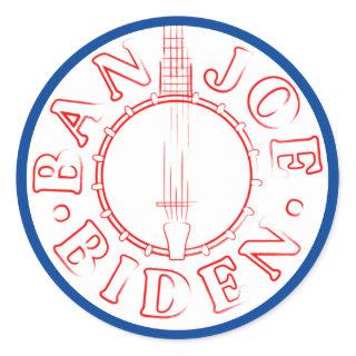 Ban Joe Biden Banjo Sticker
