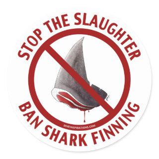 Ban Shark Finning Sticker