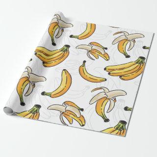 Bananas big seamless pattern