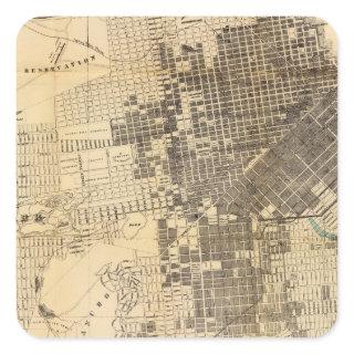 Bancroft's official Guide Map of San Francisco Square Sticker