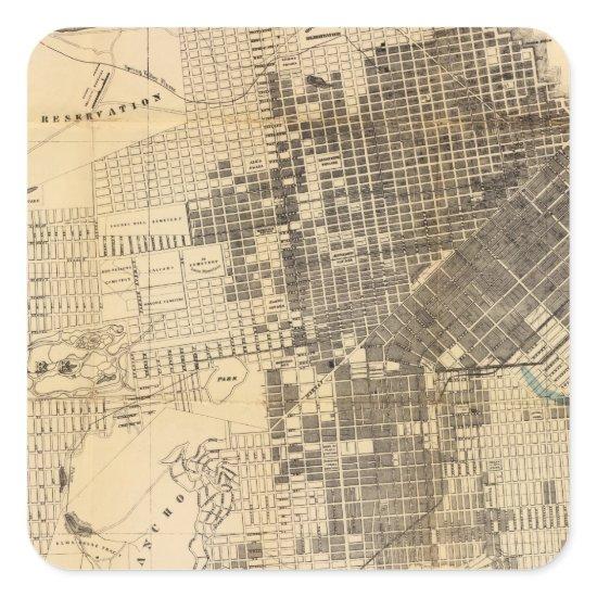 Bancroft's official Guide Map of San Francisco Square Sticker