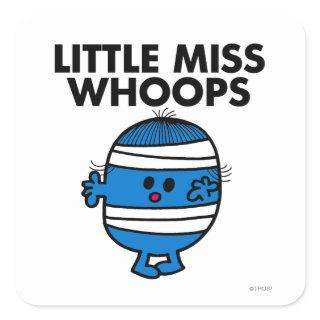 Bandaged Little Miss Whoops Square Sticker