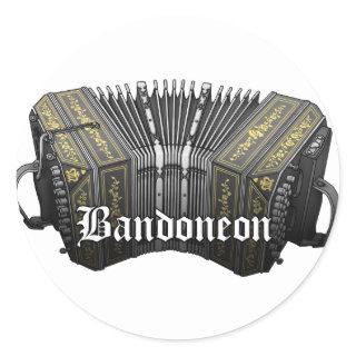 Bandoneon Classic Round Sticker