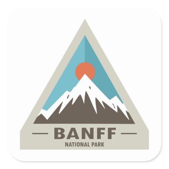 Banff National Park Square Sticker