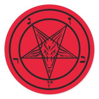 Baphomet Pentagram Satanic Sticker