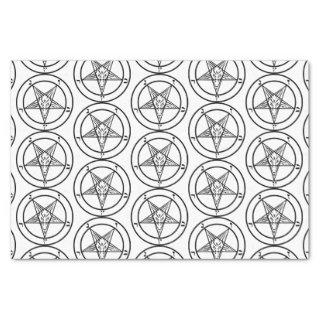 Baphomet Pentagram Satanic Tissue Paper