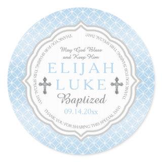 Baptism | Boy Eternity Rings Classic Round Sticker