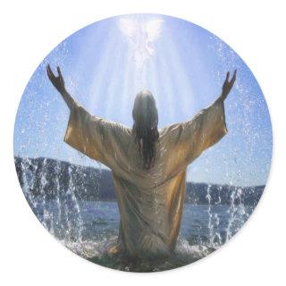 Baptism Classic Round Sticker