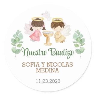 Baptism Stickers Girl Boy Bautizo Spanish Español