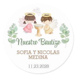 Baptism Stickers Girl Boy Bautizo Spanish Español