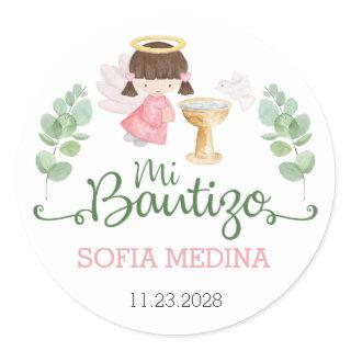 Baptism Stickers Girls Bautizo Spanish Español