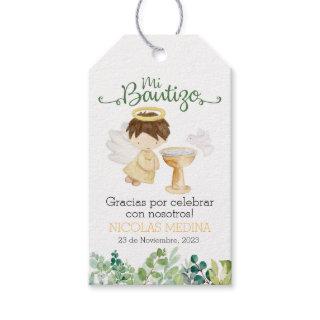 Baptism Thank You Tag. Gift Tags in Spanish Boys