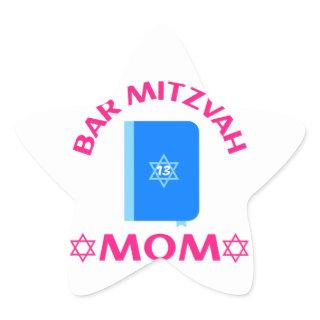 Bar Mitzvah Mom , Bar Mitzvah, Star of David  Star Sticker