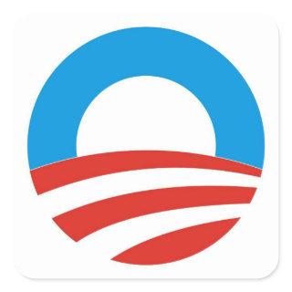 barack obama president usa logo elections 2012 square sticker