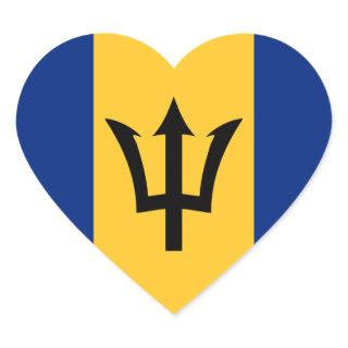 barbados heart sticker