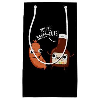 Barbe-cute Funny Barbecue Pun Dark BG Small Gift Bag