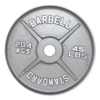 Barbell Plate Classic Round Sticker