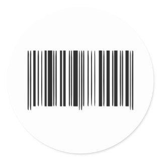 Barcode Classic Round Sticker