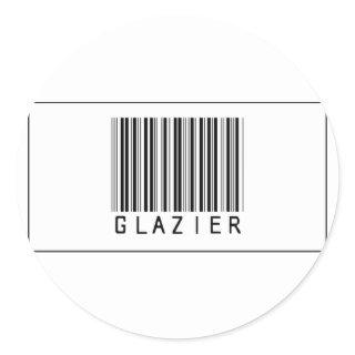 Barcode Glazier Classic Round Sticker