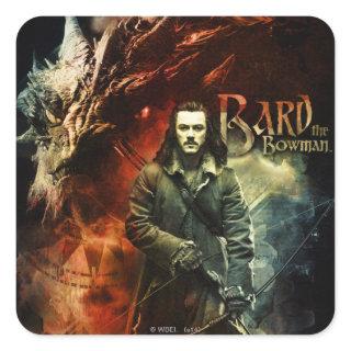 BARD THE BOWMAN™ & Smaug Square Sticker