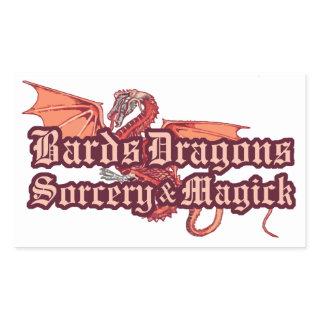 Bards, Dragons, Sorcery and Magick Stickers
