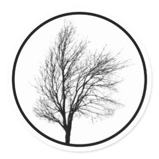 Bare Tree Silhouette Sticker