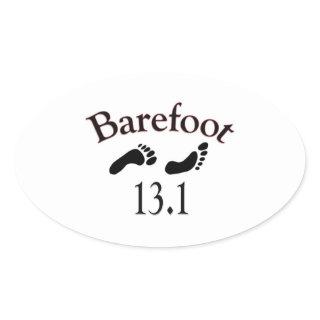 Barefoot Half Marathon Sticker