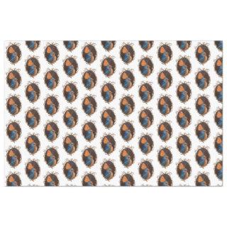 Barn Swallow with butterfly tissue paper