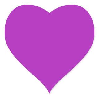 Barney (solid color)  Heart Sticker