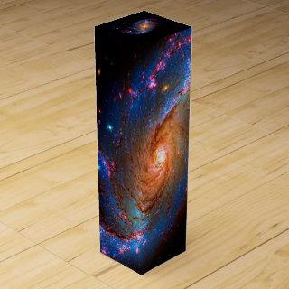 Barred Spiral Galaxy NGC 1672 Wine Gift Box