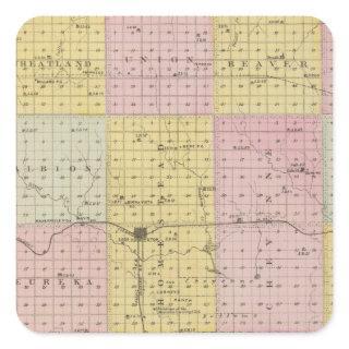 Barton County, Kansas Square Sticker