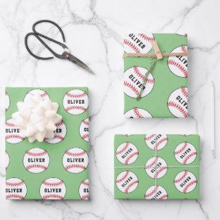 Baseball Ball Pattern Kids Name Birthday   Sheets