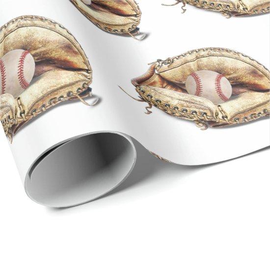 baseball in glove