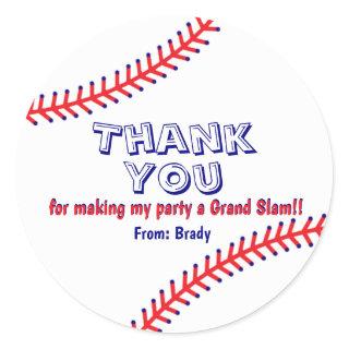 Baseball Party Stickers