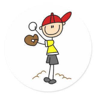 Baseball Pitcher Sticker