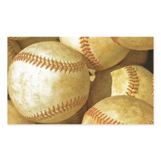 Baseball Rectangular Sticker