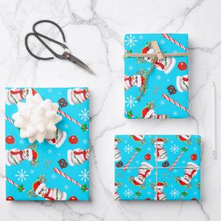 Baseball Snowman Christmas Celebration Pattern  Sheets
