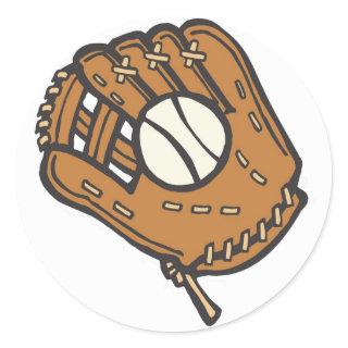 baseball/softball classic round sticker