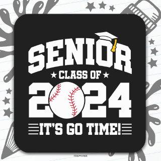 Baseball Team Class of 2024 Graduation Senior 2024 Square Sticker