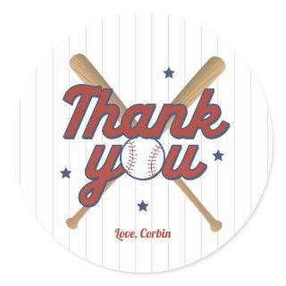 Baseball Thank You Sticker