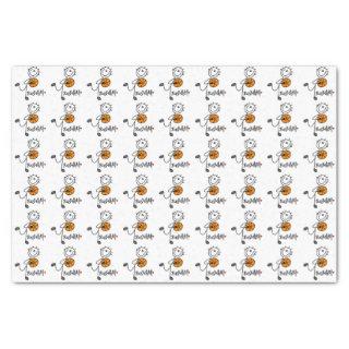 Basic Stick Figure Basketball Player Tissue Paper