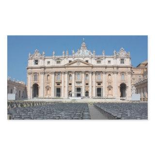 Basilica di San Pietro, Vatican City, Rome, Italy Rectangular Sticker