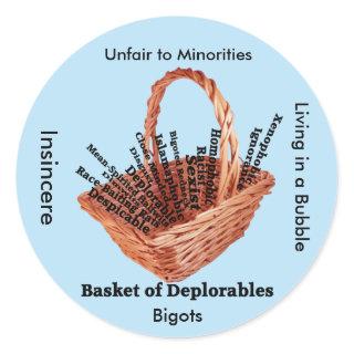 Basket of Deplorables Words Sticker