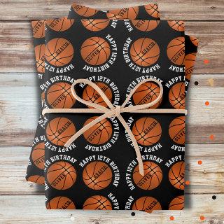 Basketball Balls Kids Name Sports Happy Birthday   Sheets
