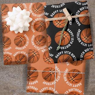 Basketball Balls Kids Name Sports Happy Birthday   Sheets