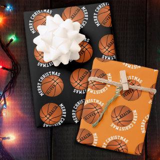 Basketball Balls Kids Name Sports Merry Christmas   Sheets